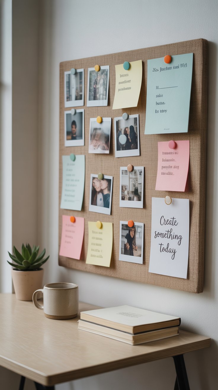 Use a Fabric Pinboard for Notes and Photos