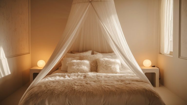 All White cozy Bedroom