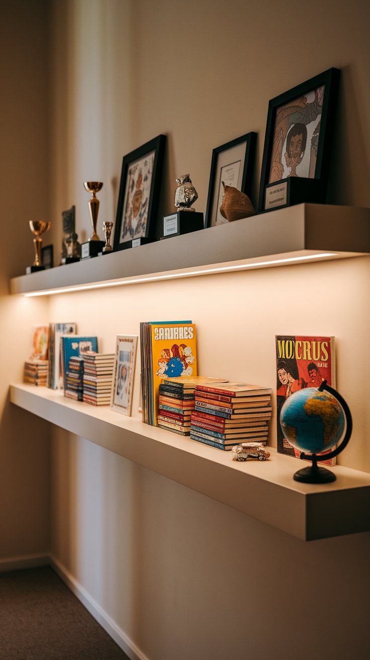 Personalized Ledge Wall for Rotating Decor