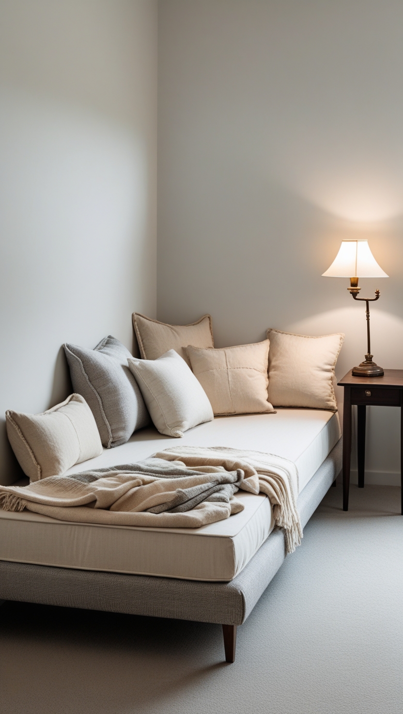Use a Slim Daybed That Doubles as Seating