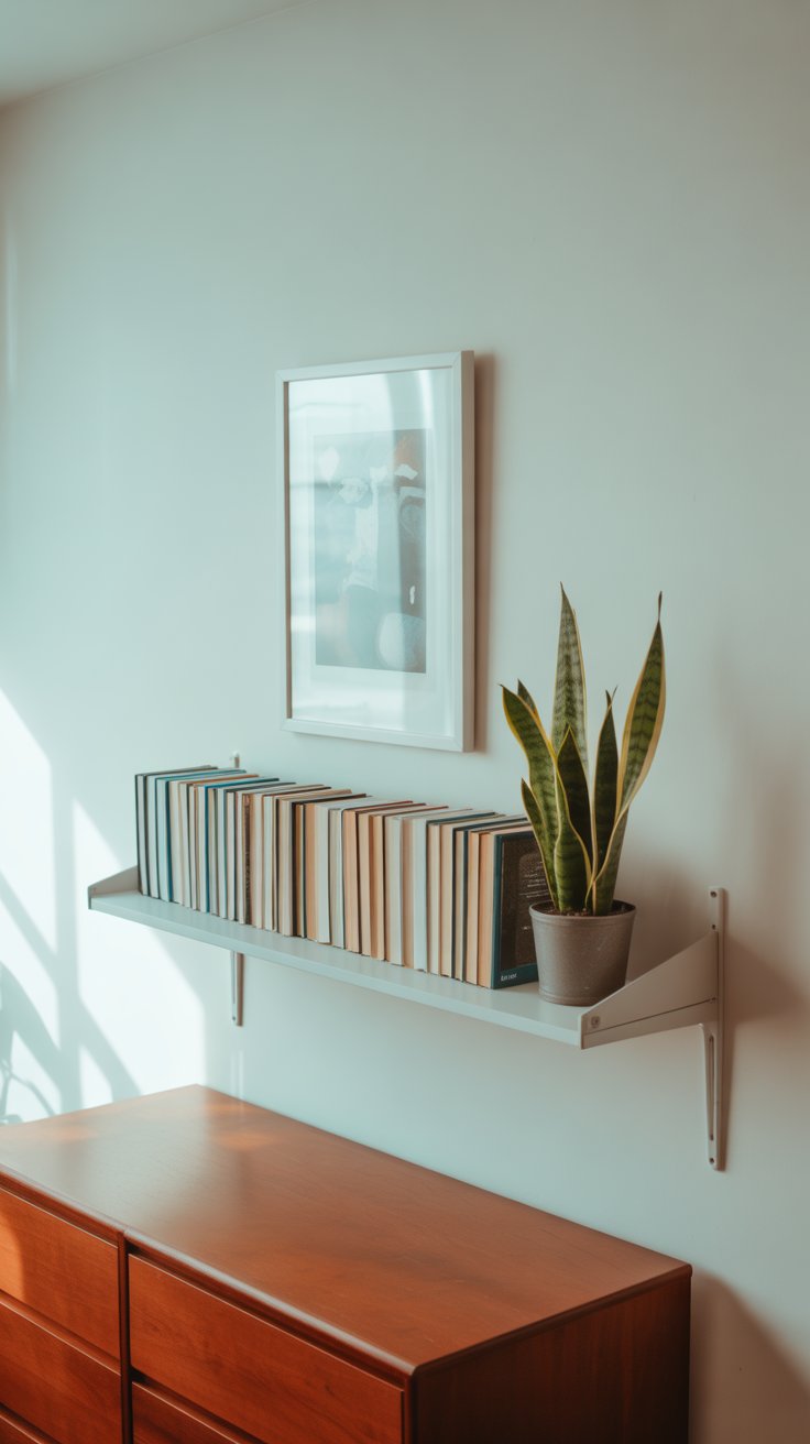 Use Wall-Mounted Shelves in White or Black