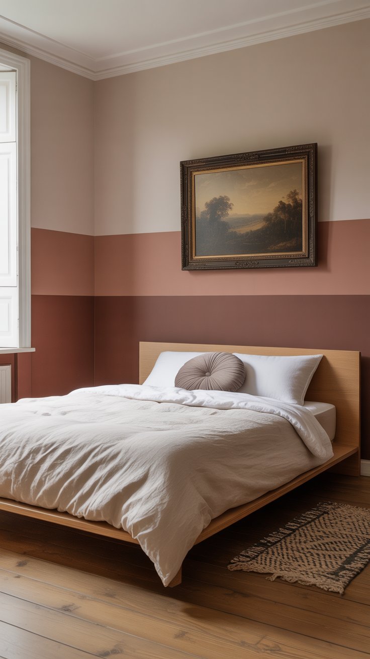 Paint a Two-Tone Color-Blocked Wall in Soft + Bold Combo
