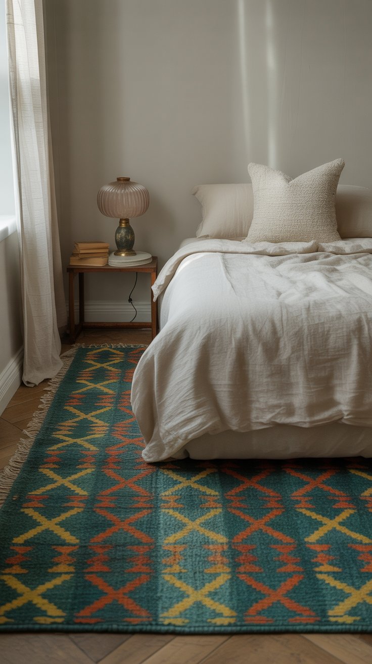 Lay a Statement Rug to Anchor the Room