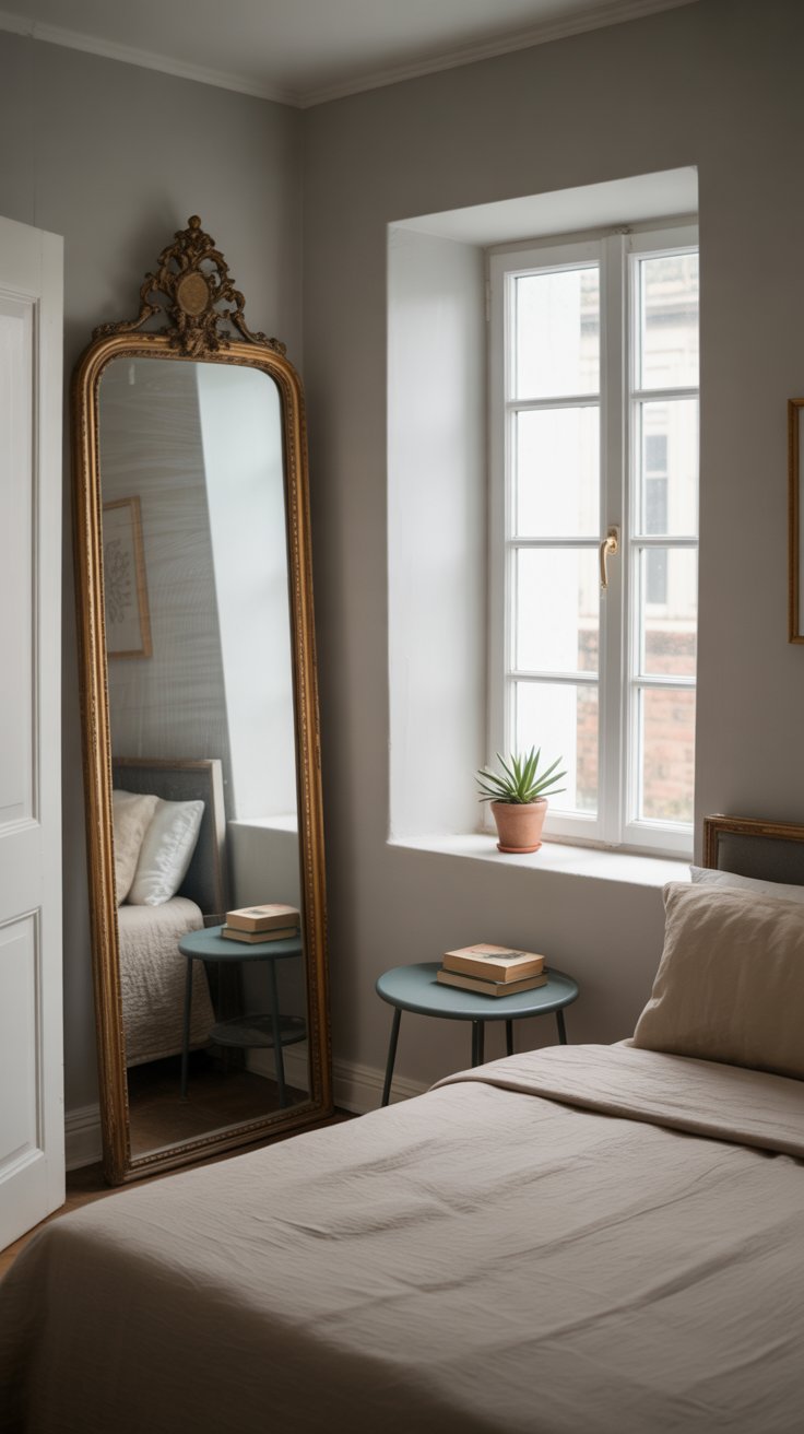 Style a Full-Length Mirror Behind the Door