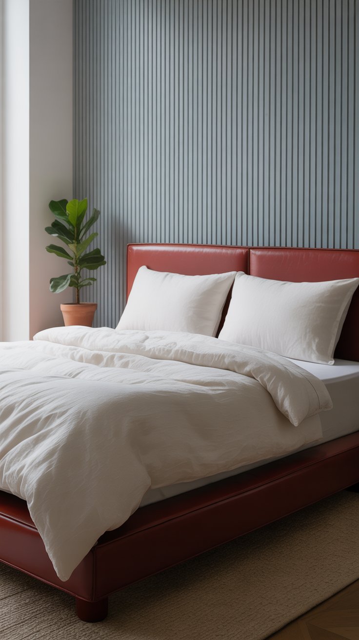 Create a Focal Wall with Painted Vertical Wood Slats
