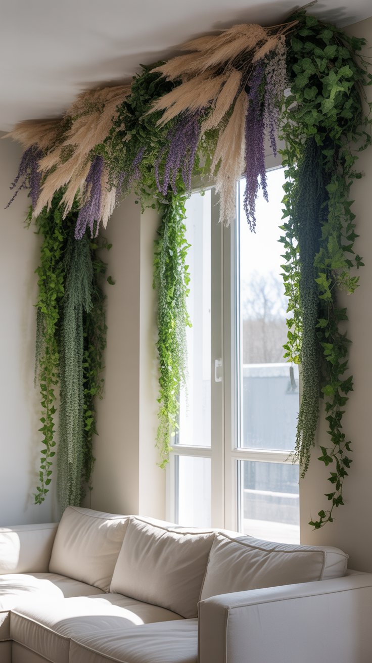 Hang an Upside-Down Garden with Faux or Dried Plants