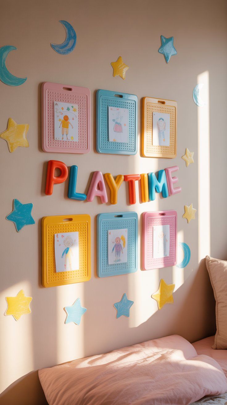 Create a Magnetic Wall Gallery with Painted Cookie Sheets