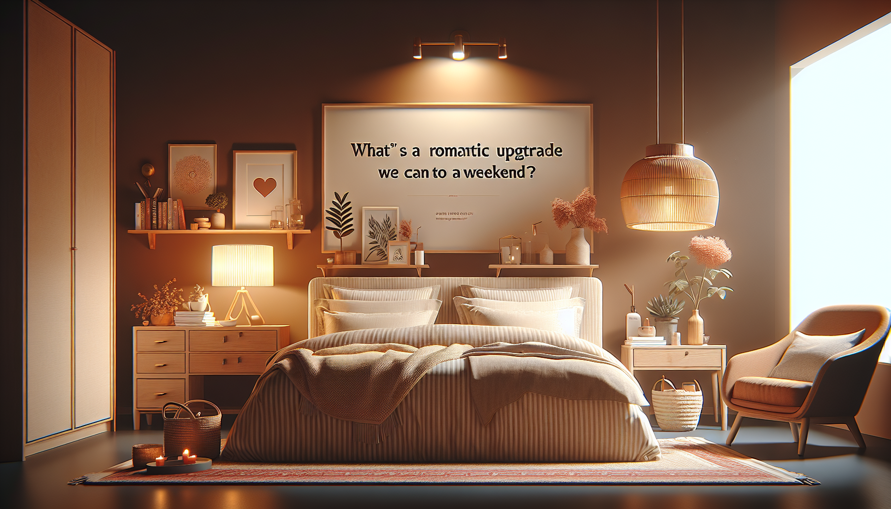 What’s a romantic upgrade we can do on a weekend?