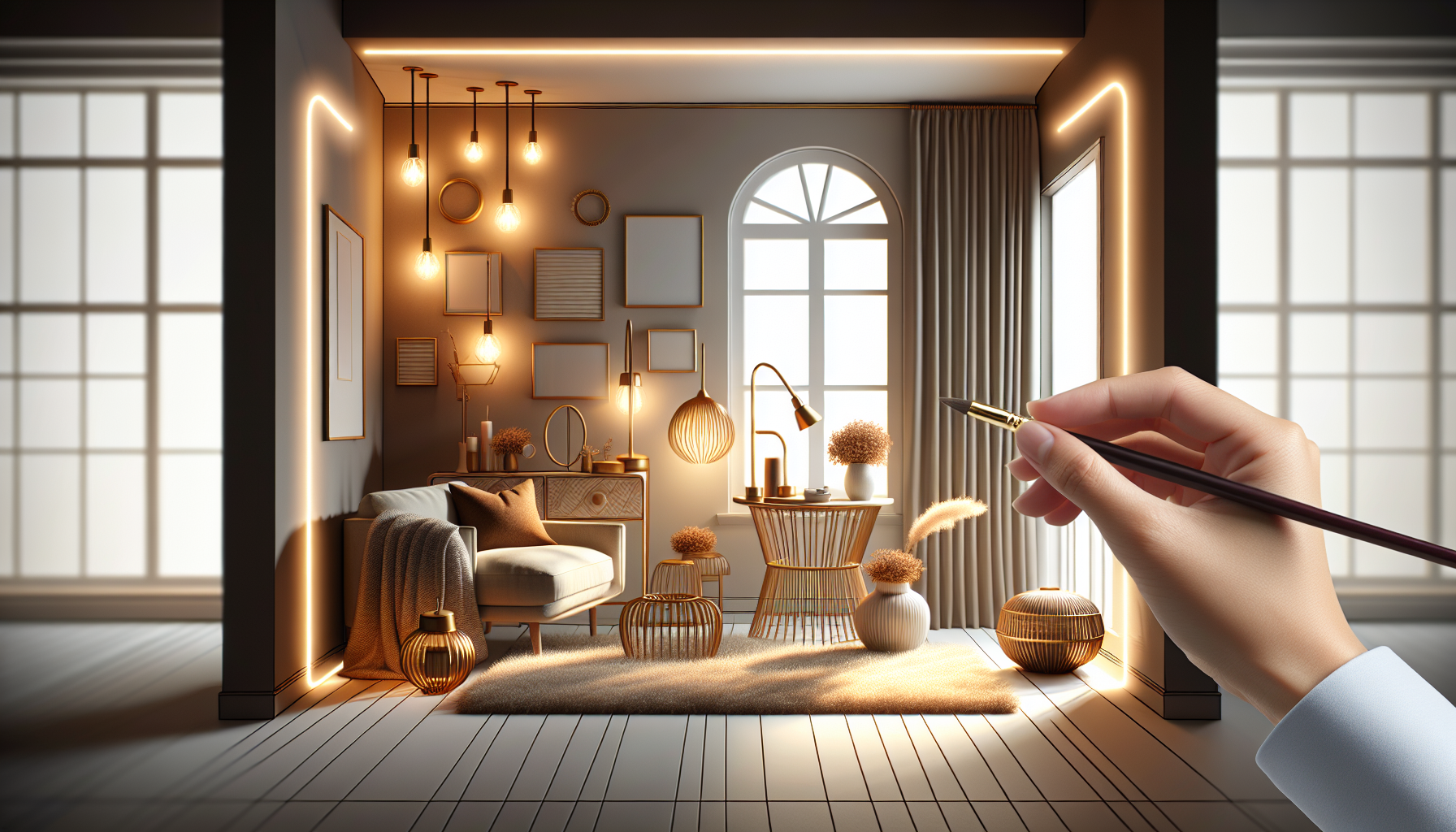 What’s a quick way to personalize a blank room?