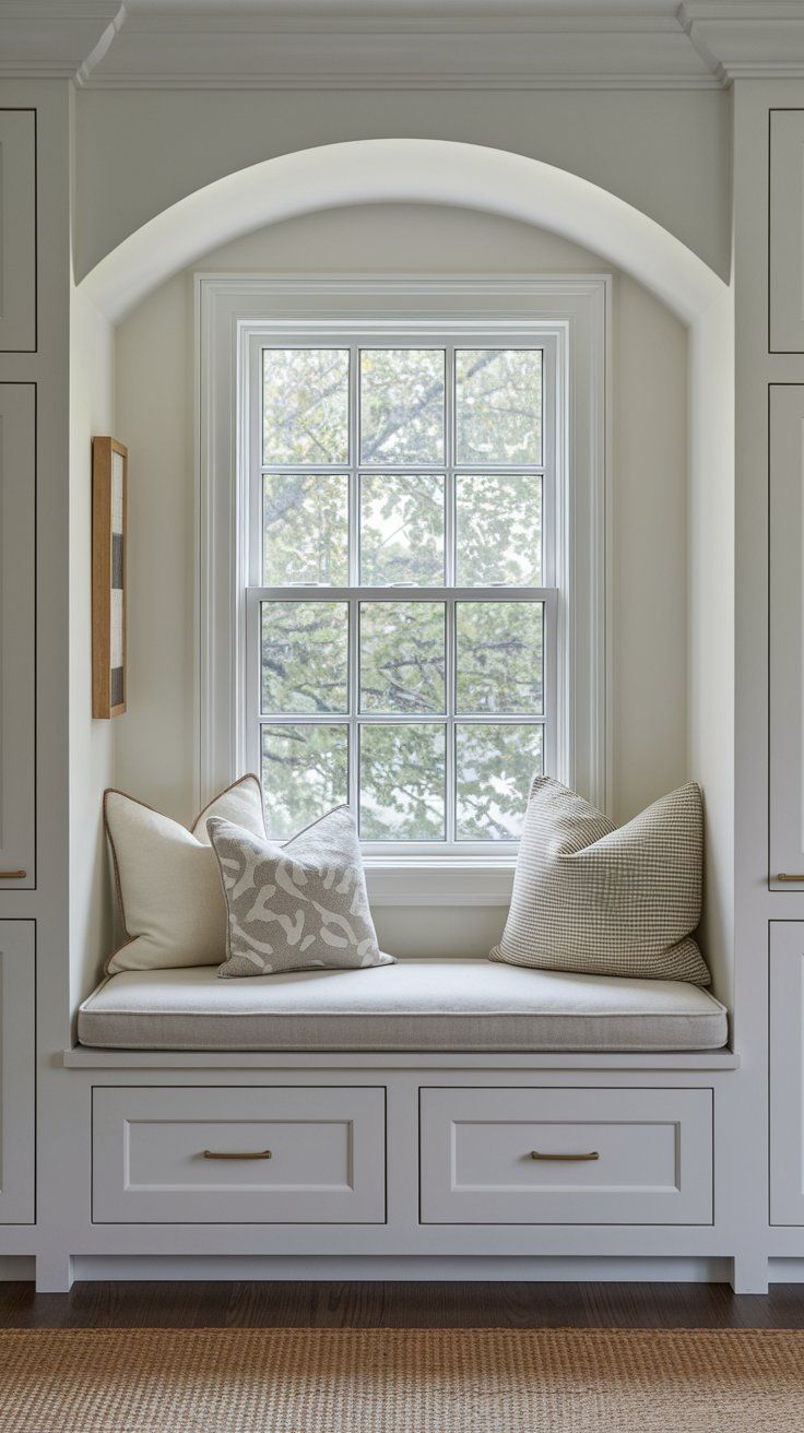 DIY window seat with hidden storage for cozy and functional kids’ bedroom corner