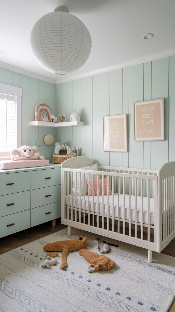 Convertible crib-to-bed design for growing toddlers in a small bedroom