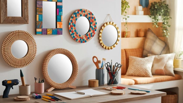 Creative DIY Mirror Frame Ideas post 01
