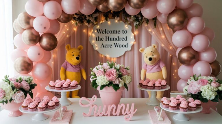 Pink Winnie the Pooh Baby Shower Ideas post 01