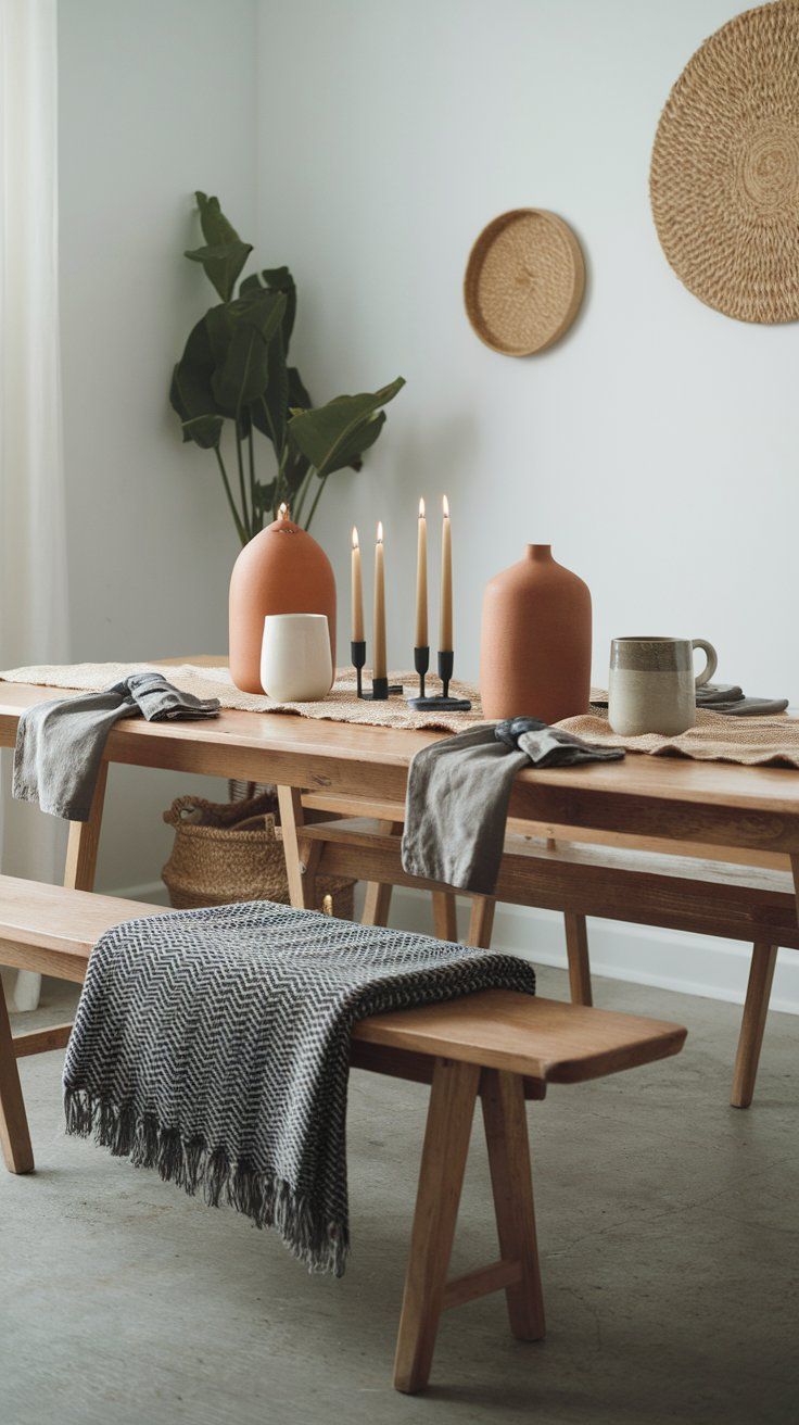 DIY chippy-painted furniture adding aged texture to vintage rustic interior