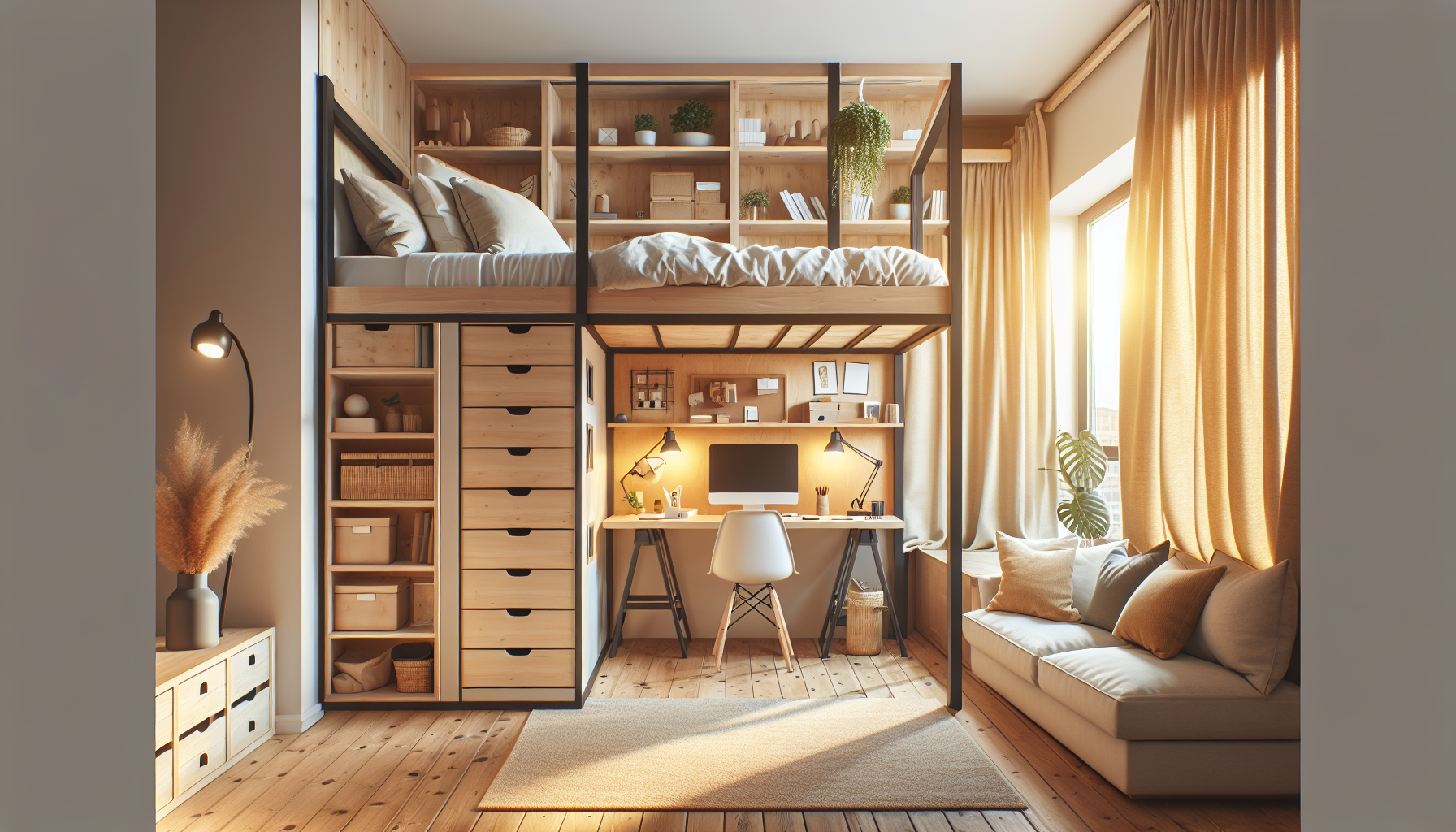 Built for Function – Storage & Workspace Loft Beds