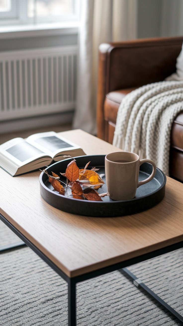 Scattered autumn leaves enhancing organic and seasonal fall decor moments